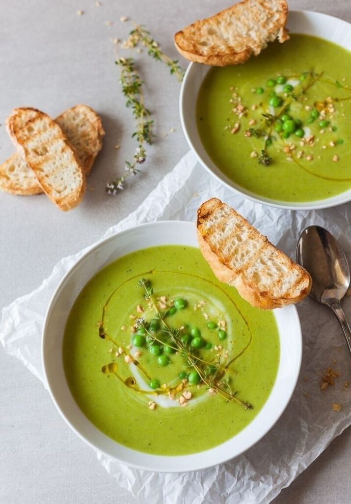 Veloutée de petits pois